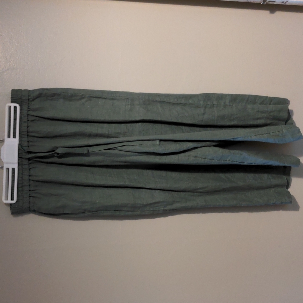 JCrew Linen Pants, Small, Sage Green